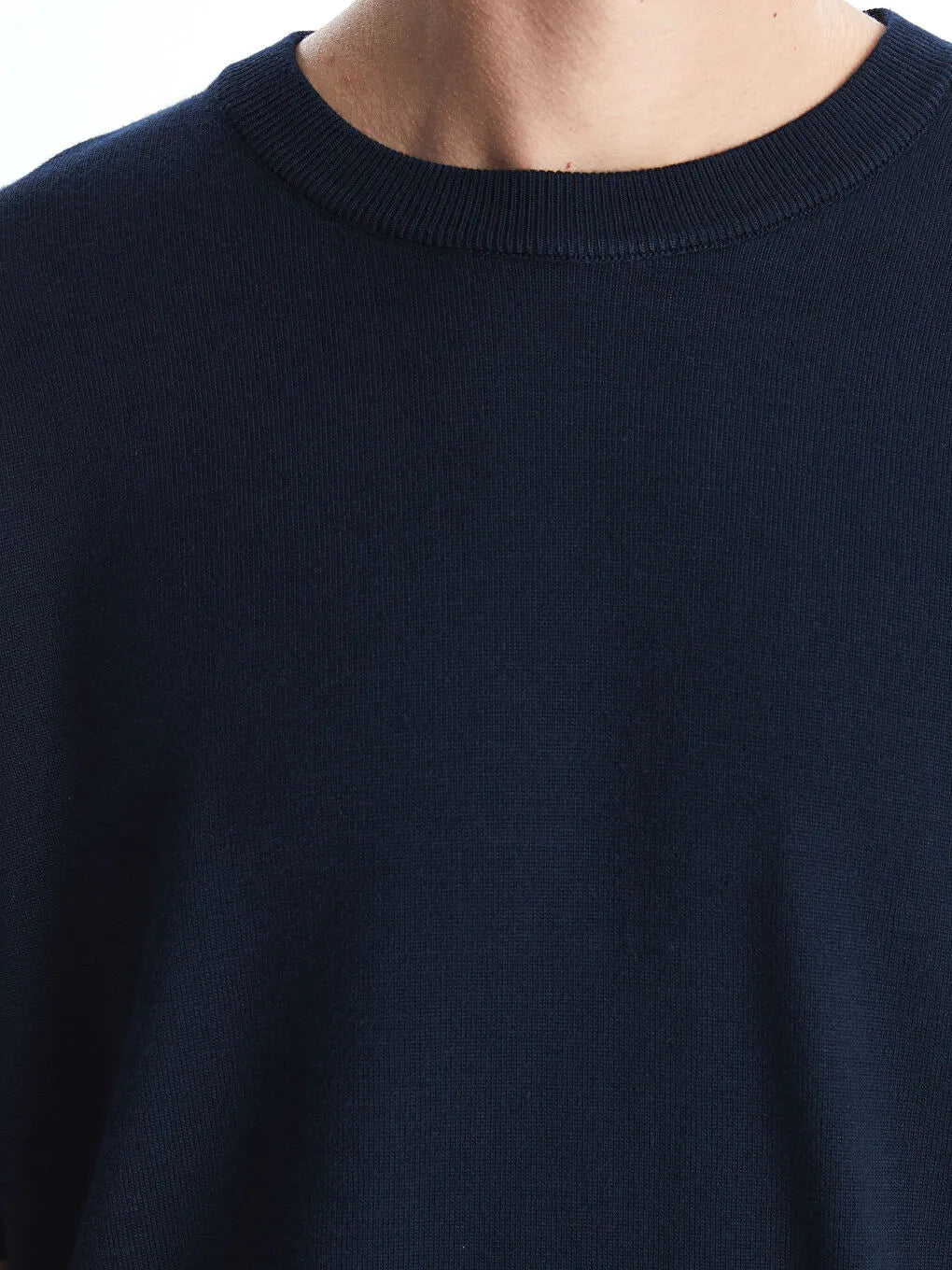 Maglione da uomo in maglia a maniche corte con girocollo